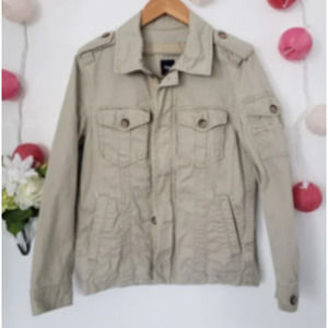 GAP 100% cotton khaki utility jacket XS
